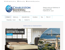 Tablet Screenshot of charlestonbedding.com